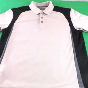 GRAND SLAM Men's Performance Gray Black Golf shirt